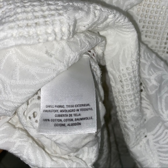 Anthro White Eyelet Lace Anorak Jacket - Picture 9 of 16